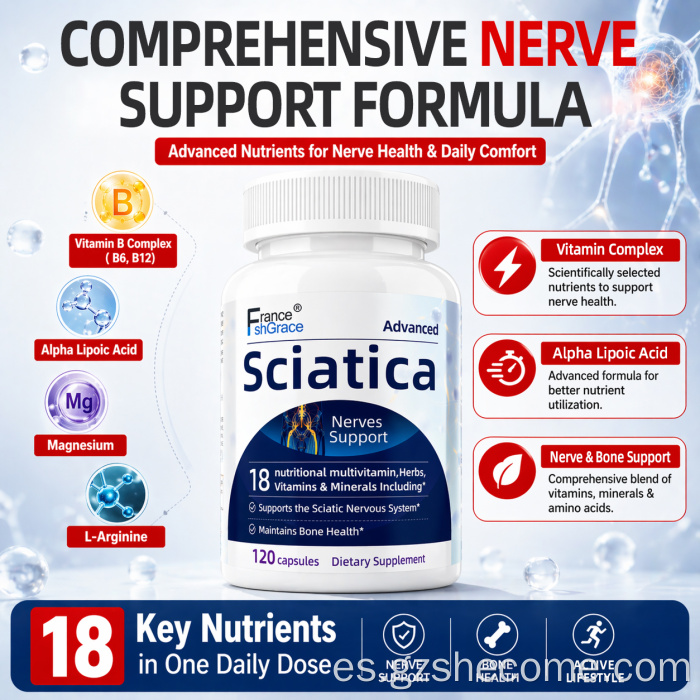 Shecome Ciática Cápsulas Soporte Nervioso
